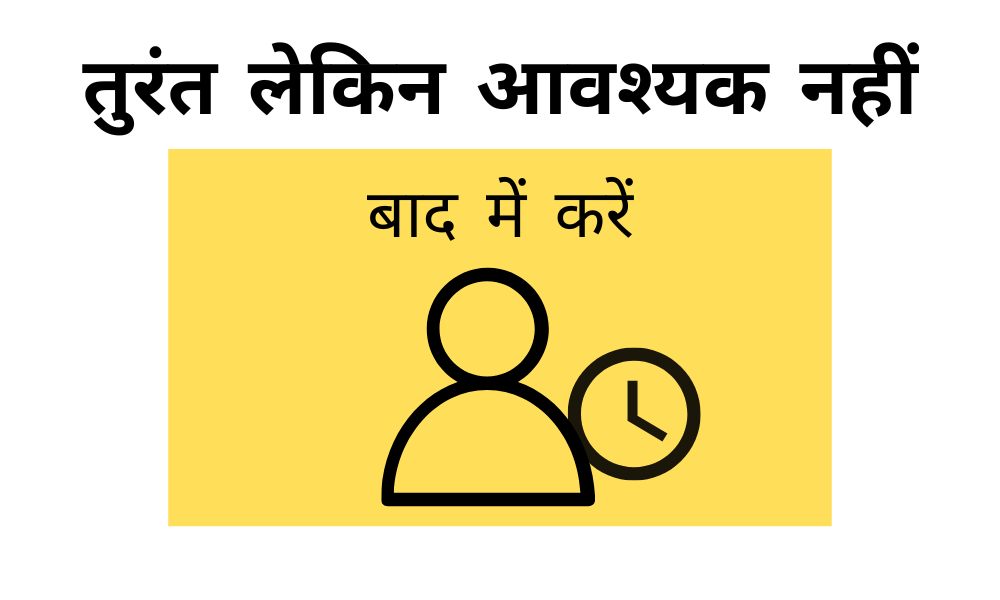 टाइम मैनेजमेंट मैट्रिक्स